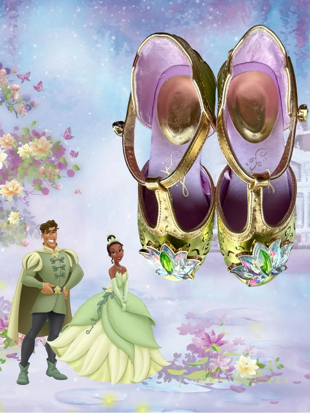 Disney Tiana Shoes Child Size 9/10 Unworn!